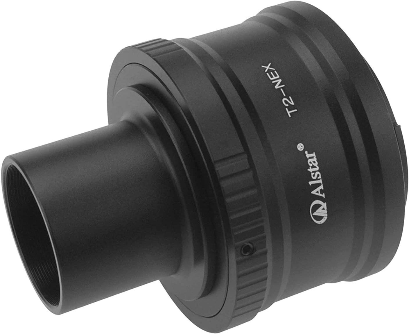 Alstar T/T2 Lens Mount Adapter Ring and M42 to 1.25" Telescope Adapter (T-mount) for Sony-NEX Camera - Precision machined T2 adaptor ring for all Sony NEX compact system cameras Electronic Lens Adapter-image-11