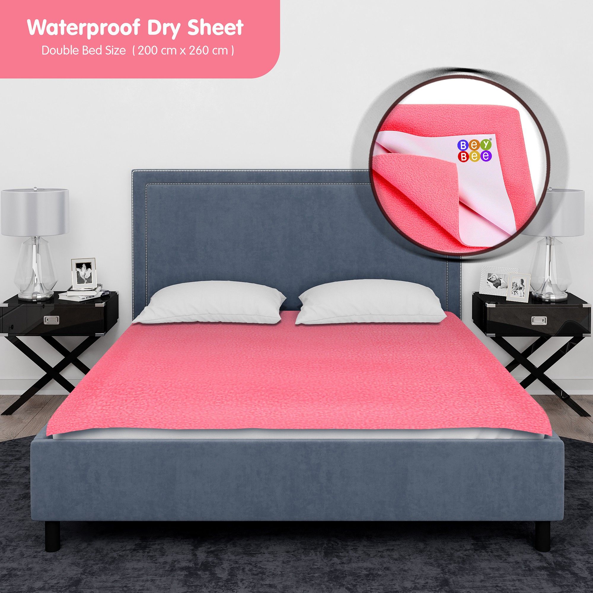 beybee Cotton Baby Bed Protecting Mat-picture-19