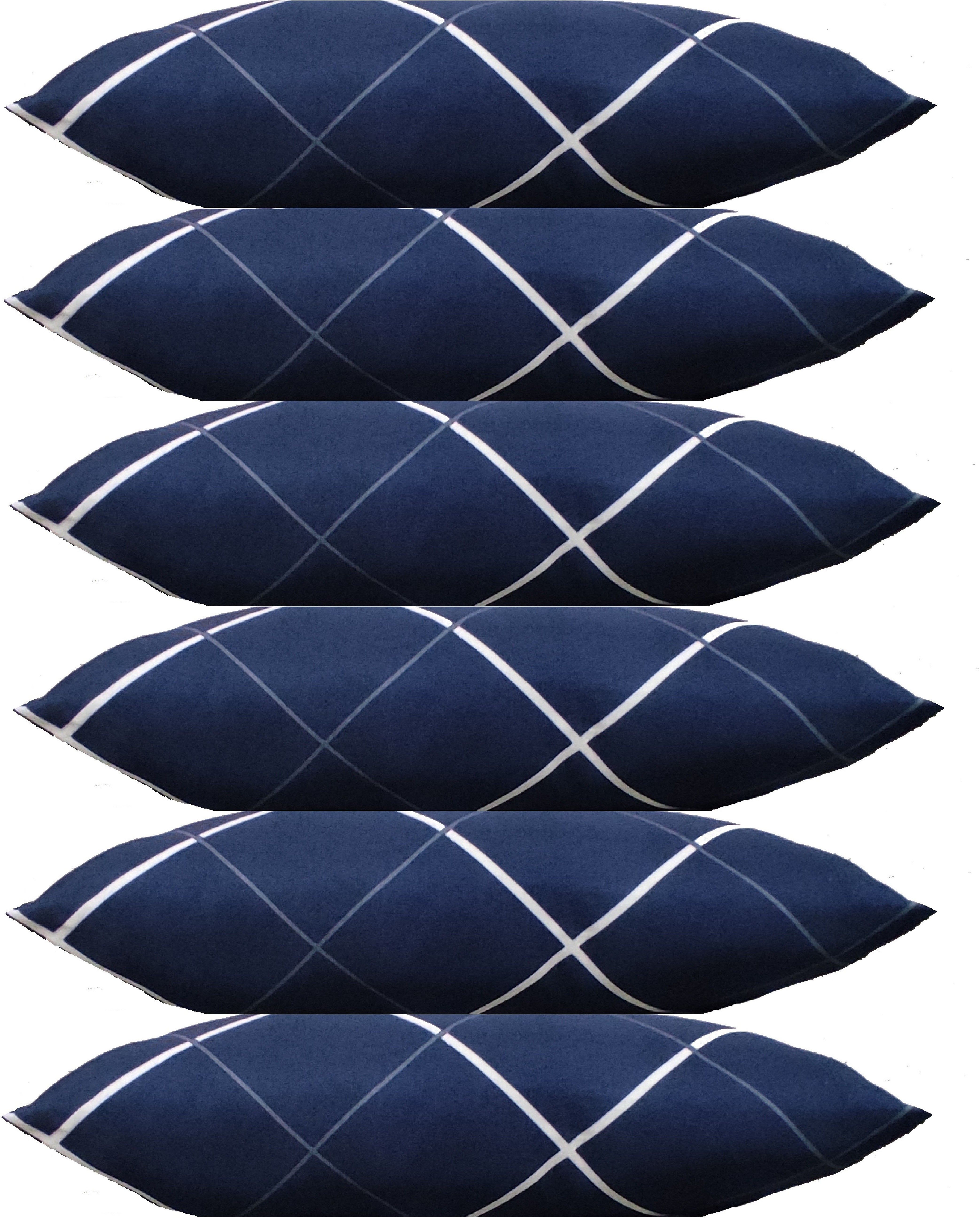 Printed Polyester Fibre Abstract Sleeping Pillow Pack of 6-image-49