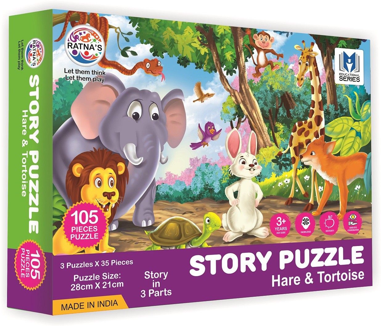 ratnas STORY JIGSAW HARE AND TORTOISE-picture-30