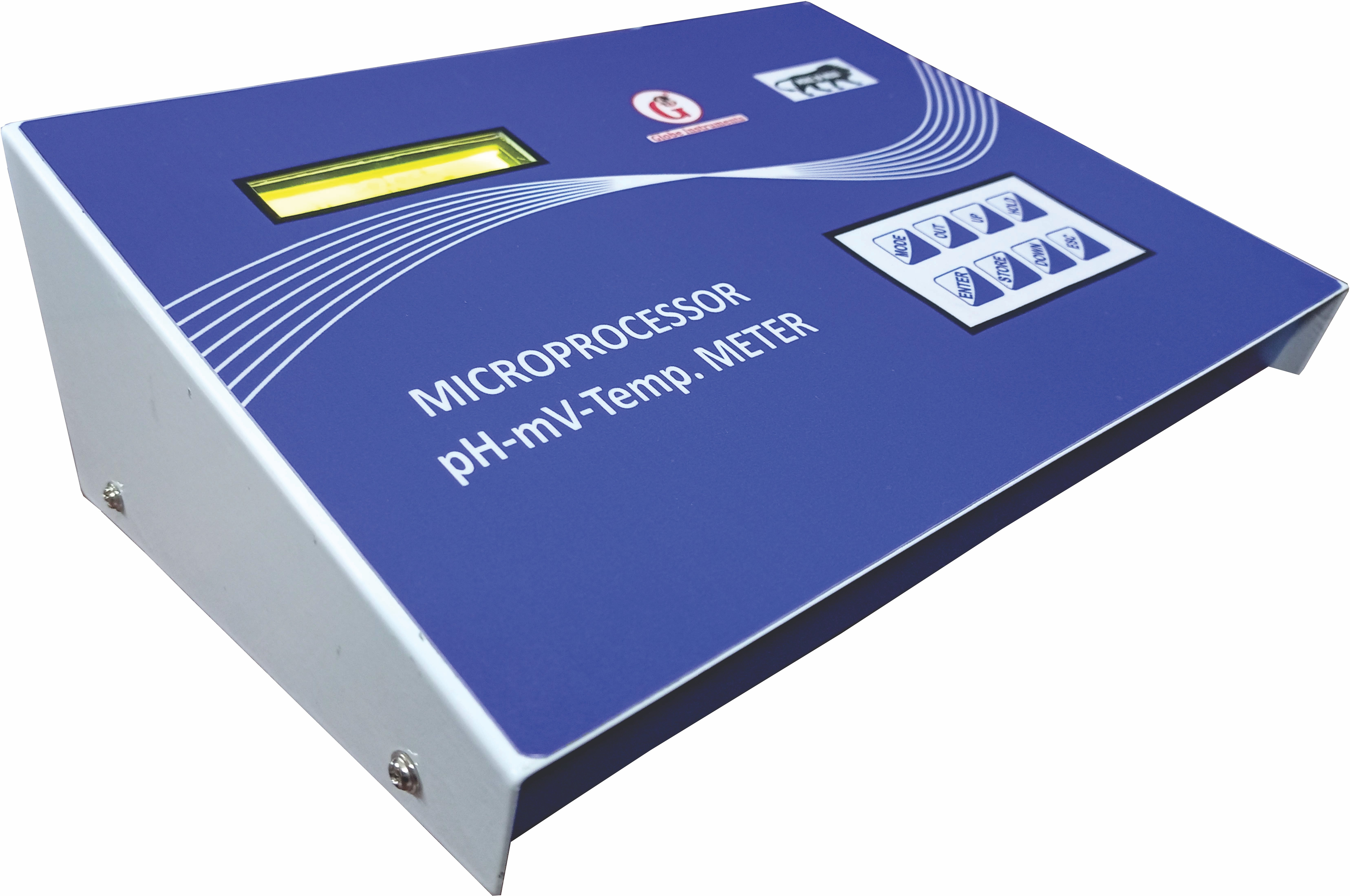 globe instruments 1210-G Microprocessor Based pH-mV-Temp. Meter (5 Point Calibration) pH/ORP Meter image 1