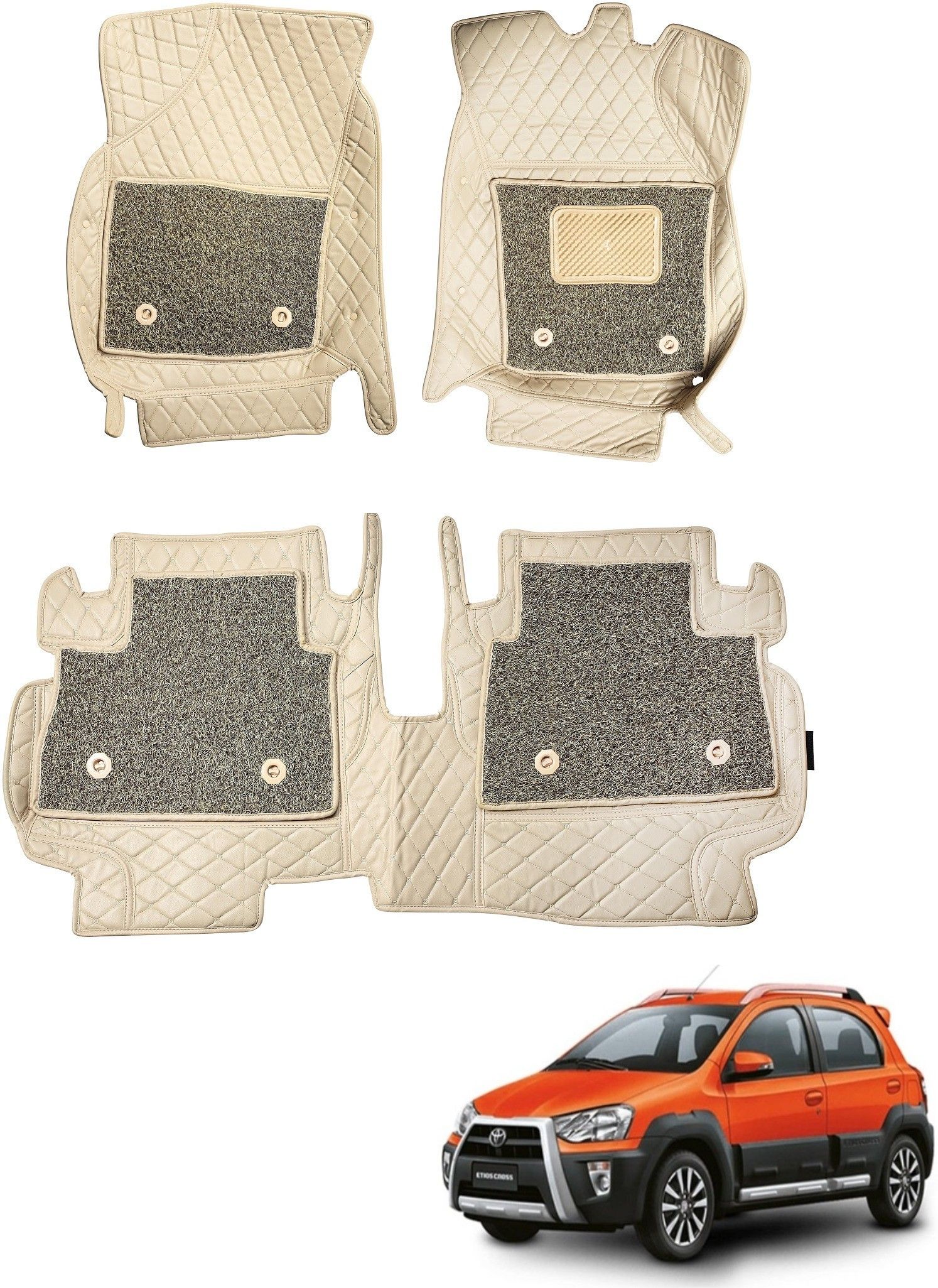 Leatherite 7D Mat For Toyota Etios Cross-image-41