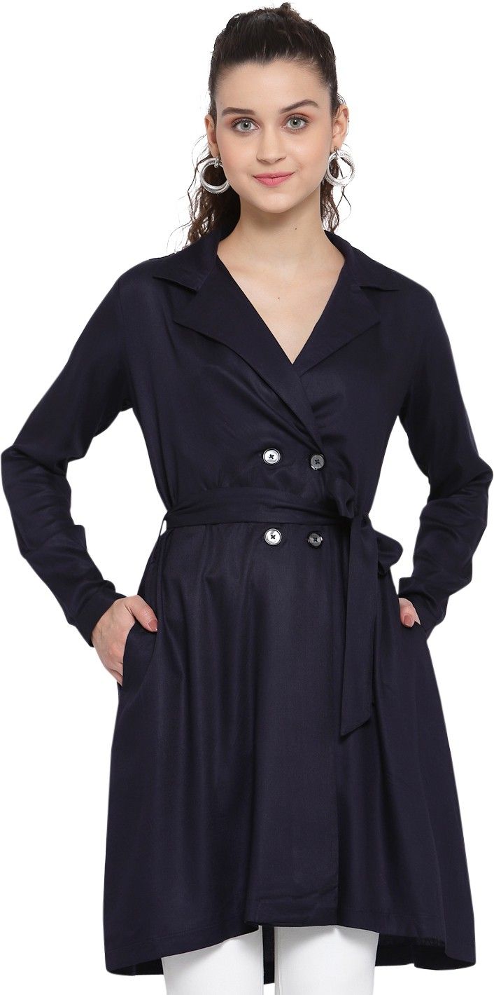 style quotient Rayon Solid Coat For Women-picture-14