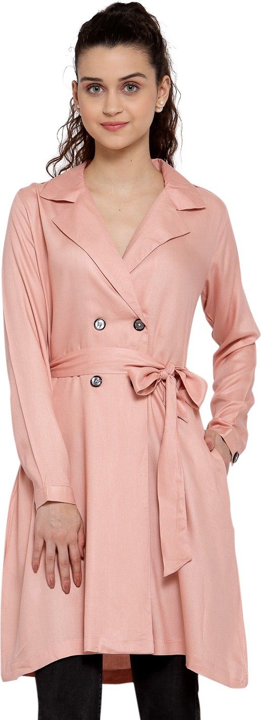 Rayon Solid Coat For Women-image-15