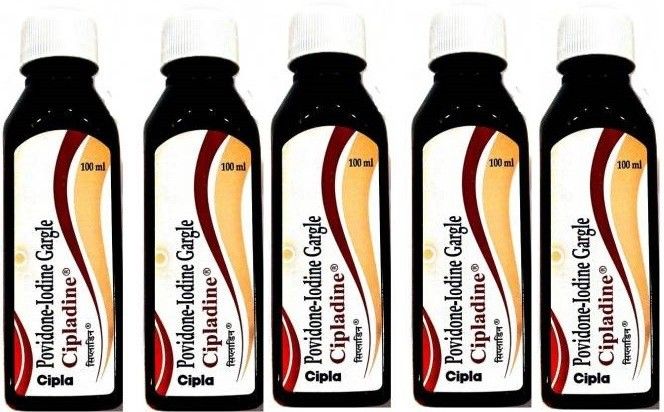 POVIDONE IODINE GARGLE 100 ML-PACK OF 5 - NO FLAVOUR-image-19