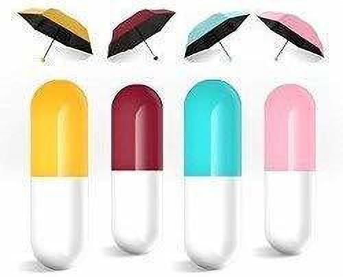 VVG TRADERS Multi Color Foldable Mini Cute Lights and Small Capsule Umbrella with Cute Capsule Case Gold Reflector Umbrella Black, Gold, Grey, Silver, Translucent, White Reflector Umbrella-image-27