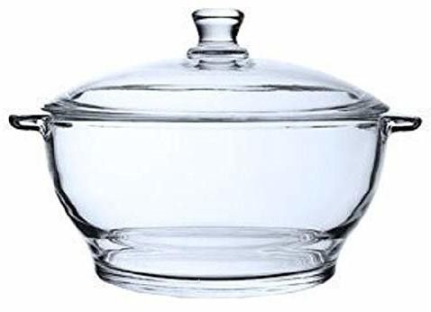 Glass Casserole Deep Round - Oven and Microwave Safe Serving Bowl with Glass Lid 1500 ML (Set of 1) Serve Casserole-image-21