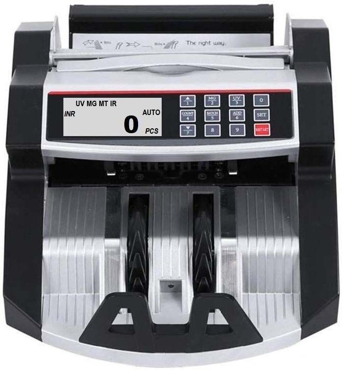 Drop2Kart Bank Grade Cash Counter for All Indian Currency Notes with UV/MG/MT/IR CMOS Sensors, Big TFT LCD Display and After Sales Service Support Note Counting Machine image 1