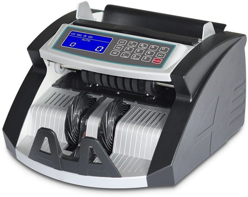 Drop2Kart CashCounter for All Bill Denominations - UV/MG/MT/IR FakeNote Detection, Counts All INR with Bright TFT LCD Display Note Counting Machine image 1