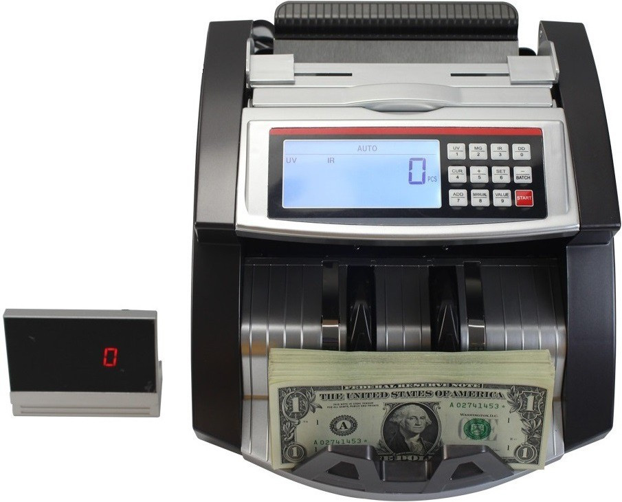 Drop2Kart LCD Money Counter with UV/MG/MT/IR FakeNote Detection, Supports All Indian Currency with Multiple Operation Modes Note Counting Machine image 1