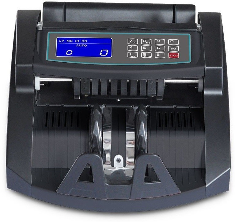 Drop2Kart LCD Bill Counter with Dual Heavy-Duty Motor, UV/MG/MT/IR Japanese CMOS Sensors with Additional External LED Display Note Counting Machine image 1