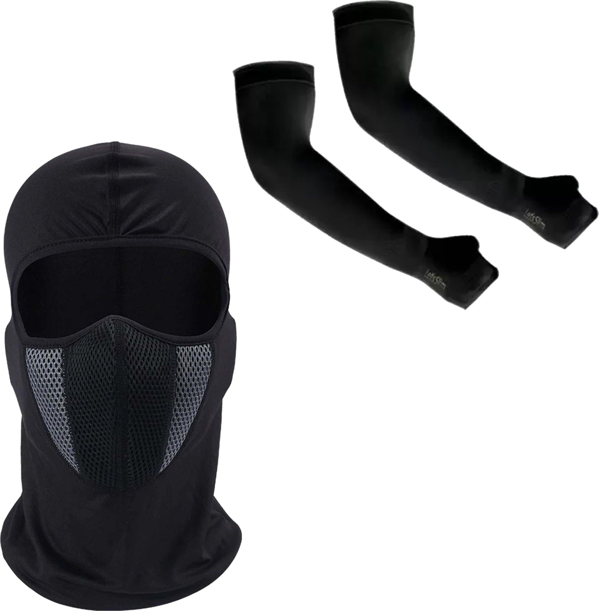 aksmit 1 Pair Arm Sleeves+1 Balaclava Combo-picture-18