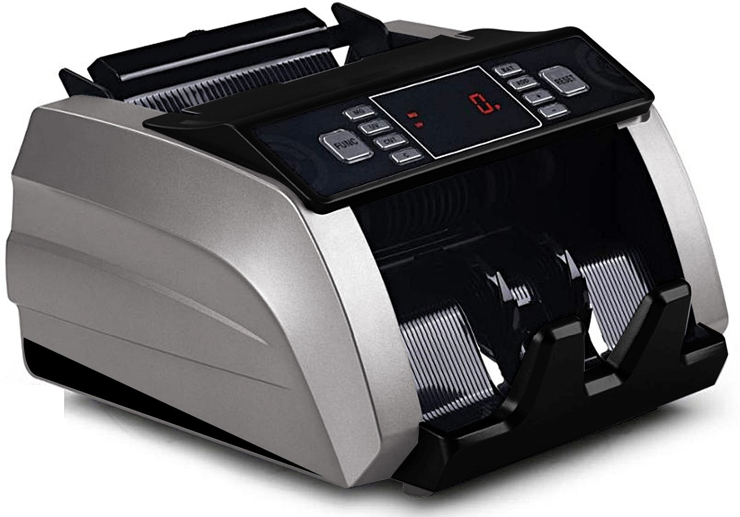 Drop2Kart Automatic Bill Counter - UV/MG FakeNote Detection, LED Display+Dual Heavy-Duty Motor, Counts All Old & New INR Note Counting Machine image 1