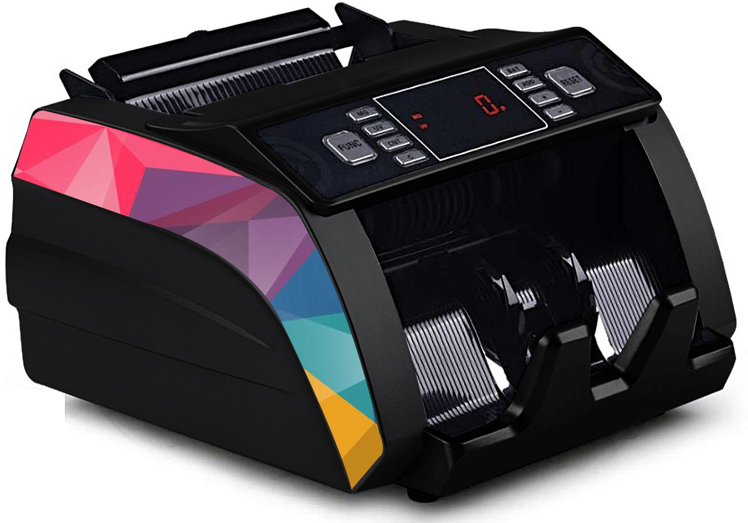 Drop2Kart Bill Counter with Large TFT LED Display, Counts All INR Notes with UV/MG FakeNote Scanning, Add+Batch Mode Note Counting Machine image 1