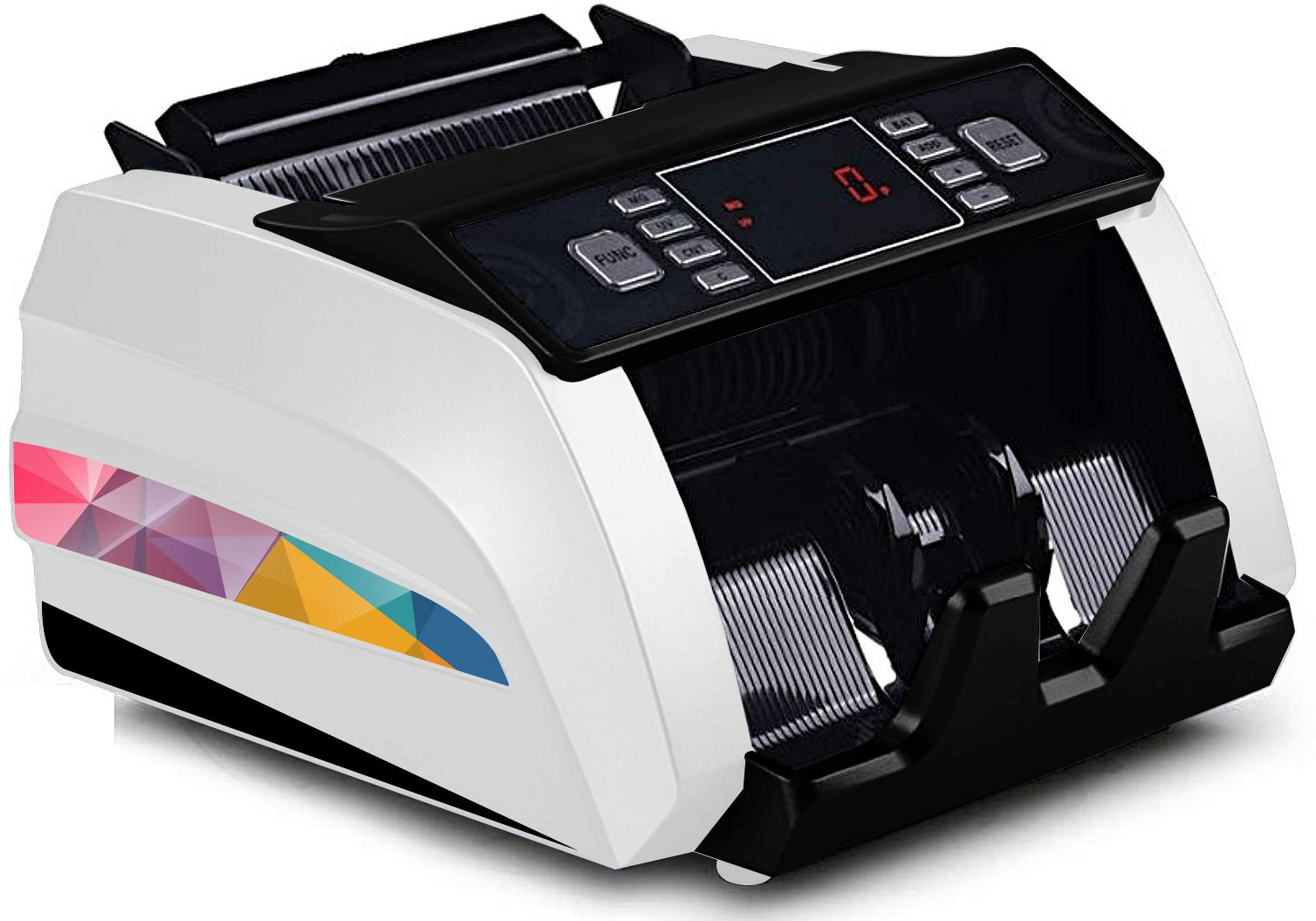 Drop2Kart Automatic Heavy-duty Cash Counter – Updated for All INR Notes, Multi Counterfeit Detection (UV/MG) with Fake-note Alarm Note Counting Machine image 1