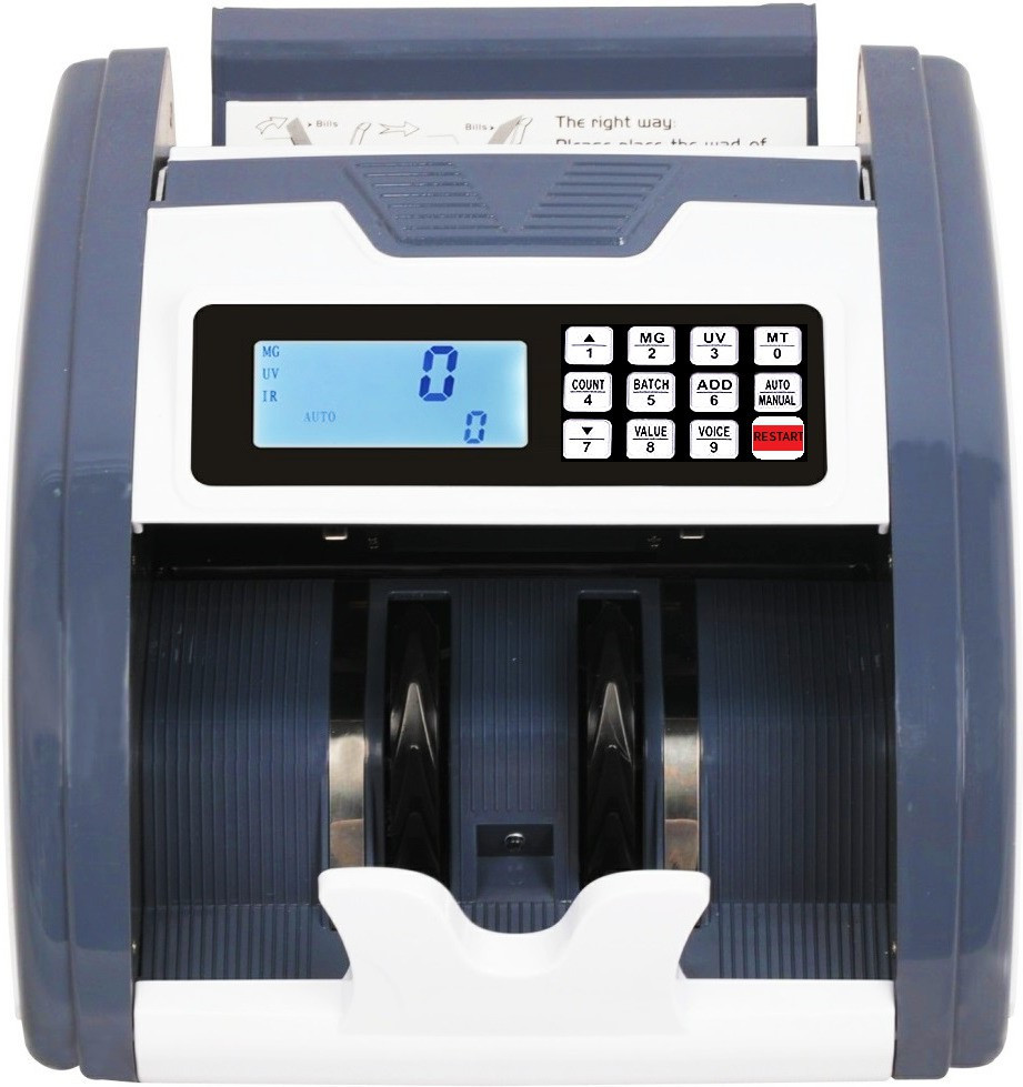 Drop2Kart HeavyDuty Automatic Cash Counter with Japanese UV/MG/MT Sensors, Counts All Old & New INR with LED External Display Note Counting Machine image 1