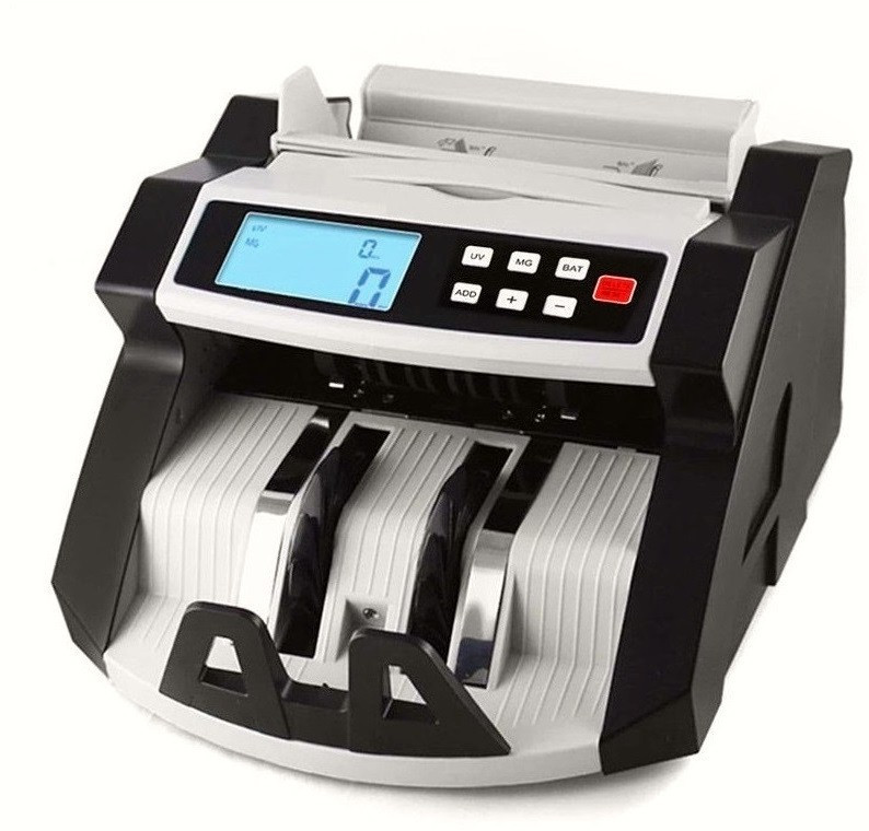Drop2Kart Automatic Cash Counter with UV/MG/MT/IR Fake Bill Detection, All INR Currency Support, Big TFT LCD Display with Fake-Note Alarm Note Counting Machine image 1