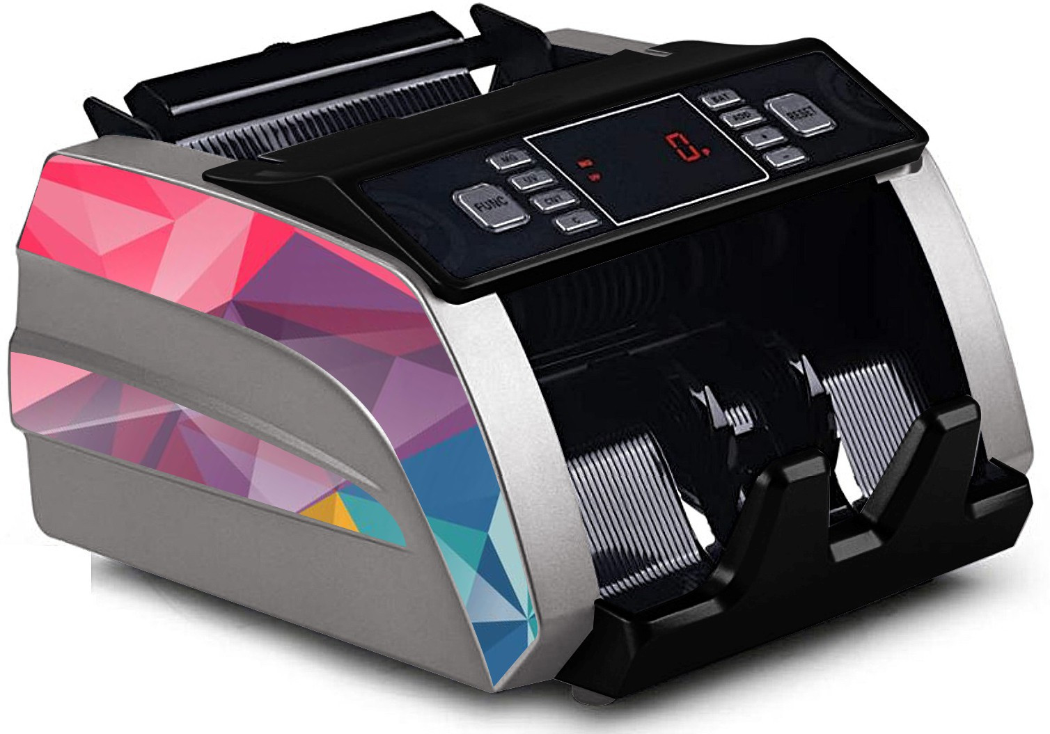 Drop2Kart Dual Heavy-Duty Motor CashCounter with LED Display, Japanese CMOS Sensors - UV/MG & Automatic Counting Note Counting Machine image 1