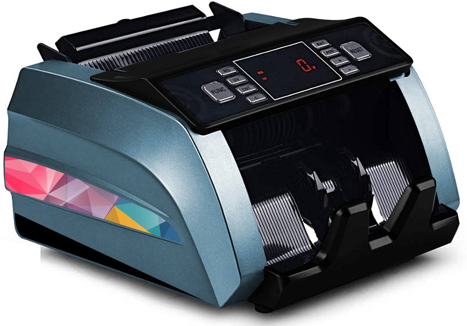 Drop2Kart Bill Counter - Dual LED Display, UV/MG Image Sensors, Multiple Operation Modes, Fake-note Alarm, External LED Display Note Counting Machine image 1