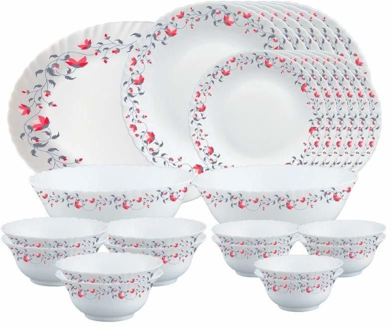 borosil Pack of 27 Opalware Pentas Dinner Set-picture-12