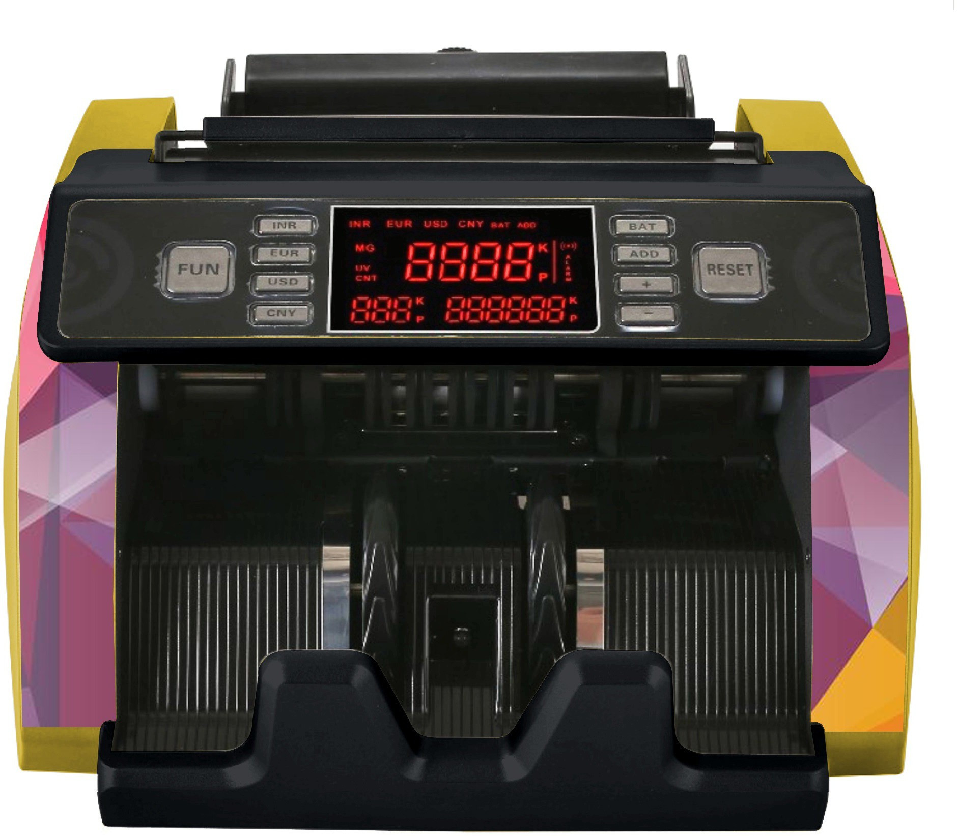 Drop2Kart Automatic Bill Counter - User Friendly, UV/MG Counterfeit Detection, LED External Display with After Sales Service Note Counting Machine image 1