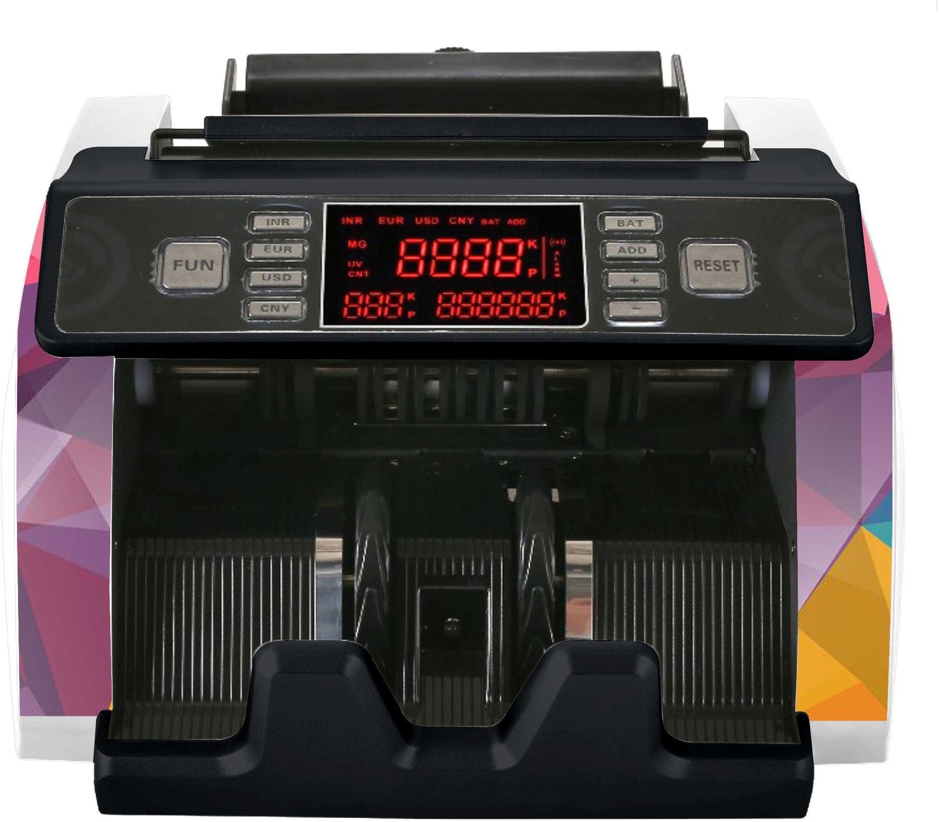 Drop2Kart Bill Counter with LED Display - UV/MG FakeNote Sensor, ADD+BATCH Modes, Fast Counts All Old & New INR Note Counting Machine-image-44