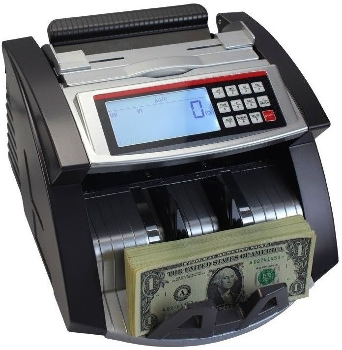 Drop2Kart Automatic Bill Counter - UV/MG/MT/IR FakeNote Detection, LCD Display + Dual Heavy-Duty Motor, Fast Counts All Old & New INR Note Counting Machine image 1