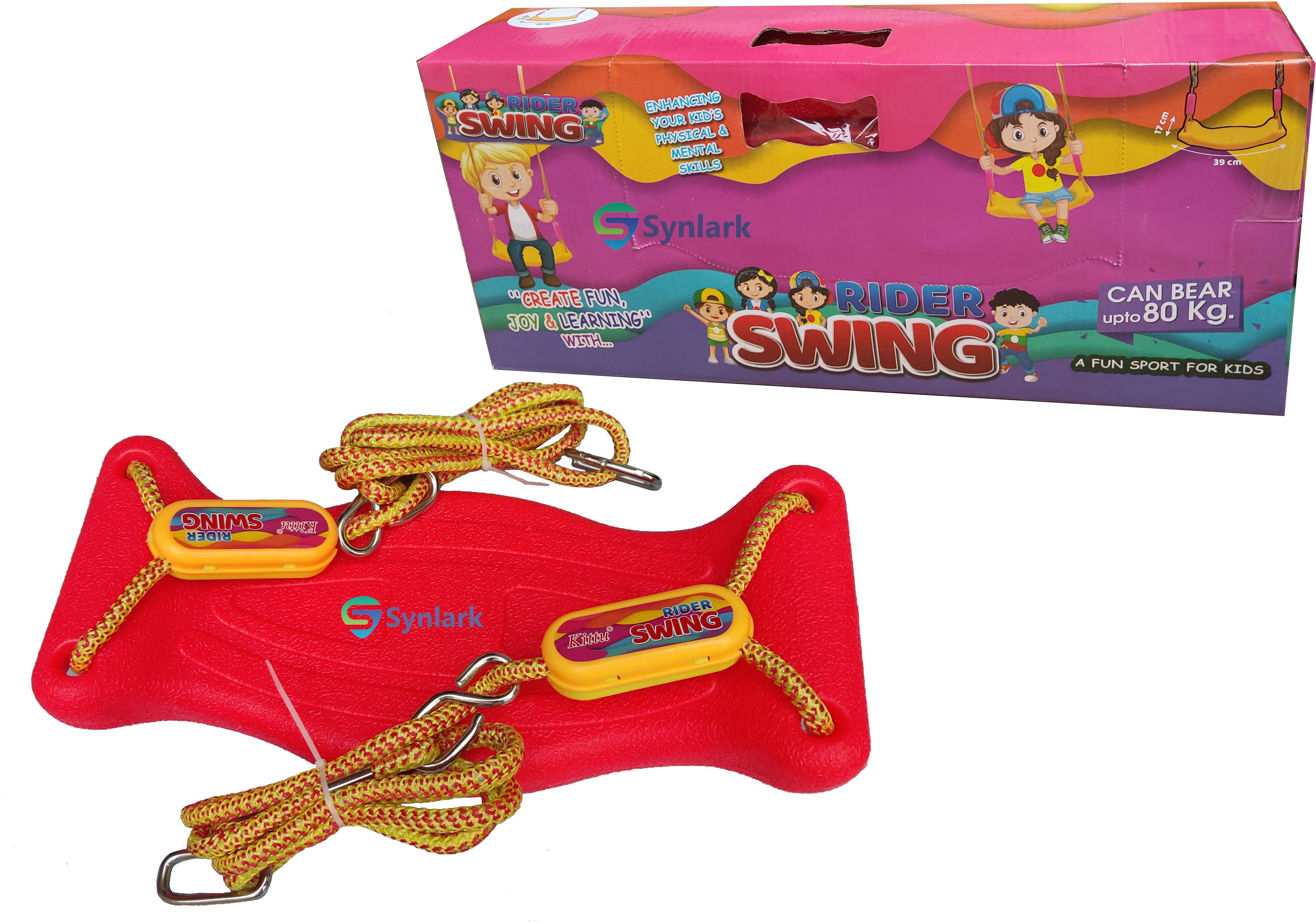 synlark Swing Rider Jhula for Kids Playing Indoor Outdoor Plastic Swing for Hanging .-picture-12