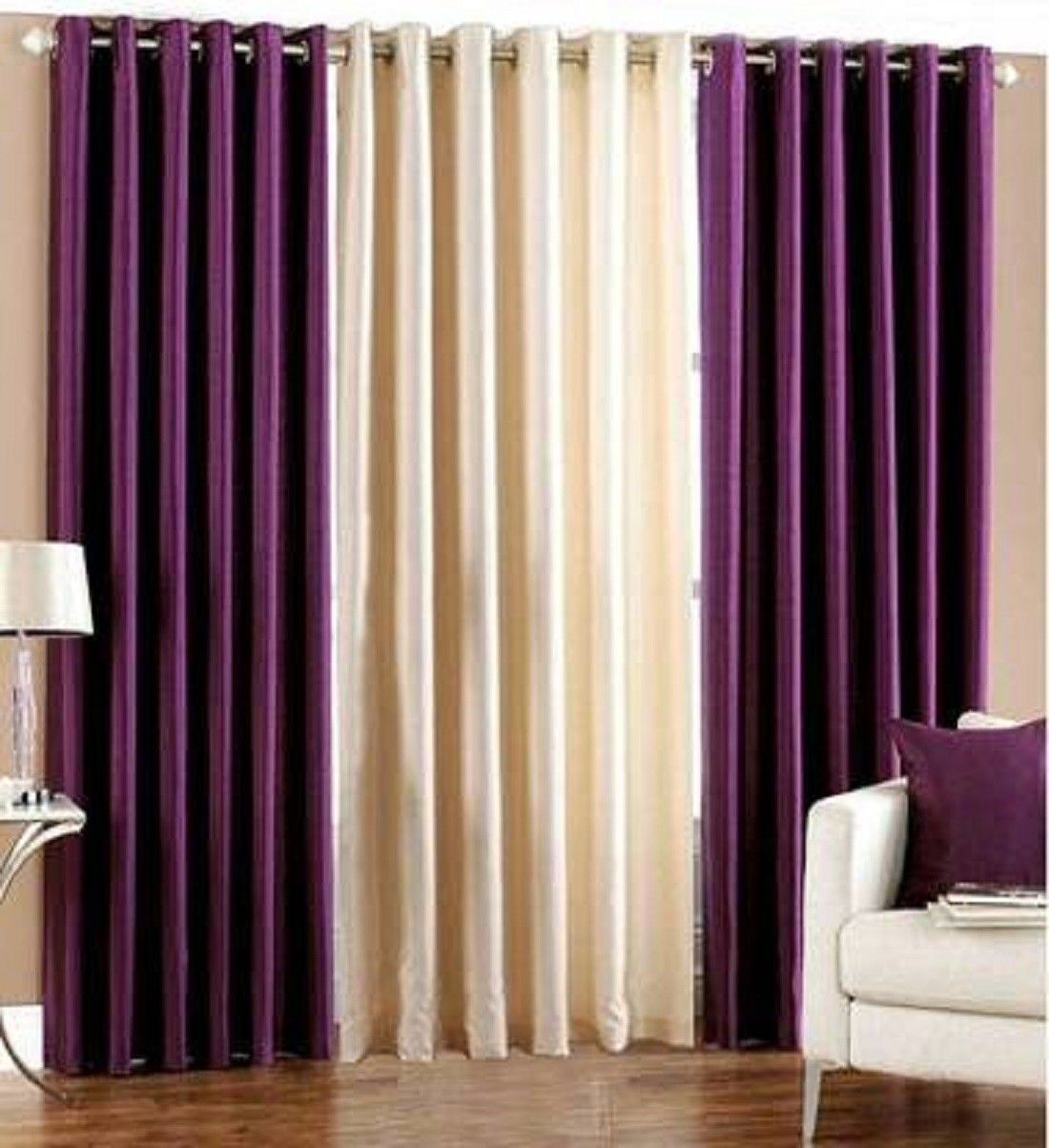 304 cm (10 ft) Long Door Polyester Semi Transparent Curtain (Pack Of 3)-image-37