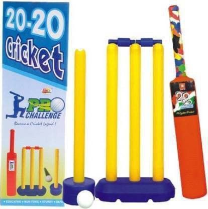 20-20 Kids Cricket Set Cricket Kit Cricket Kit (Bat Size: 3 (Age Group 8+)) Cricket Kit Cricket Kit