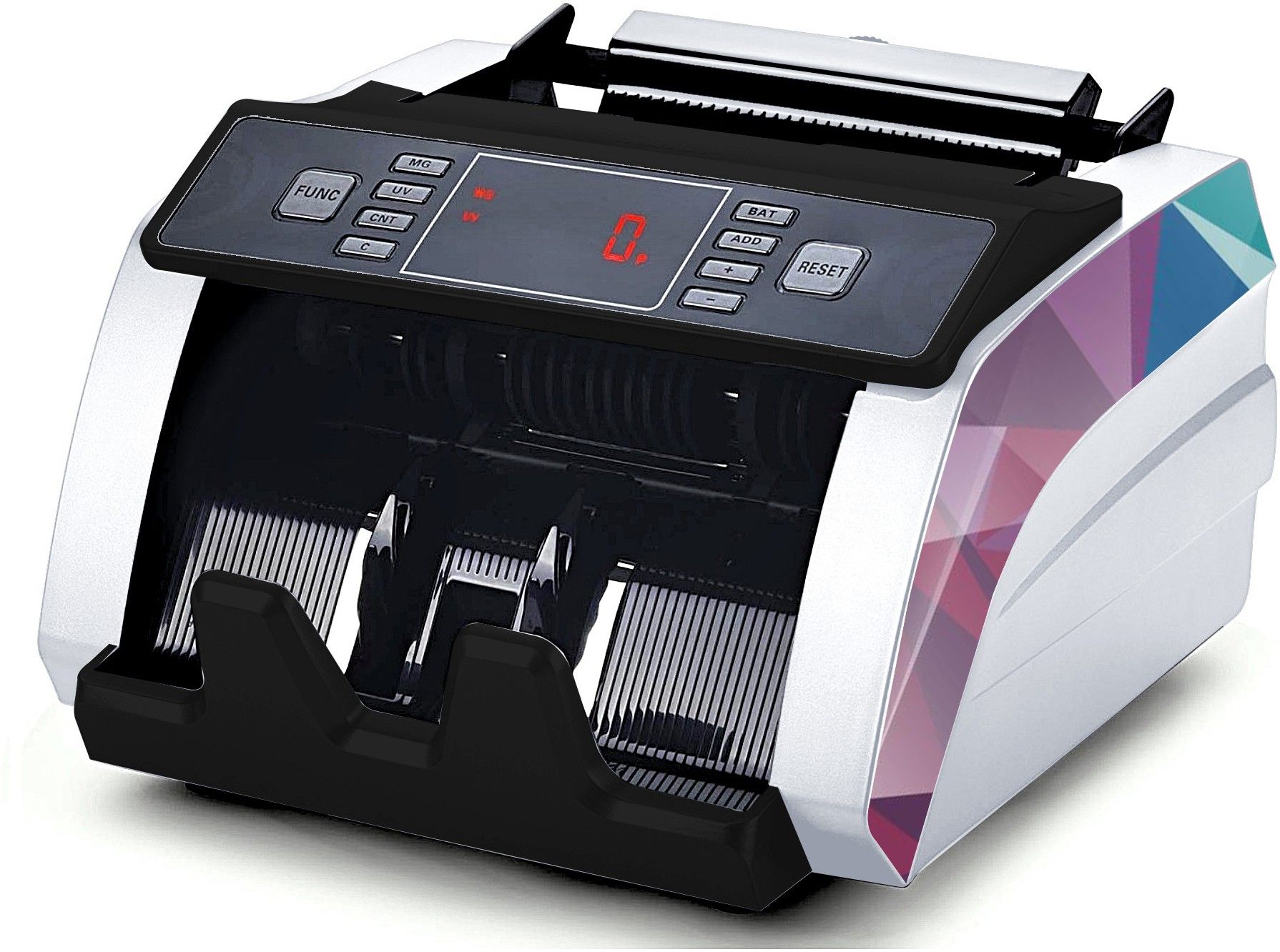 Drop2Kart Bank Grade Cash Counter - Counts all INR, Counterfeit Detection Functions (UV/MG), Fake-Note Alarm, External LED Display Note Counting Machine-image-39