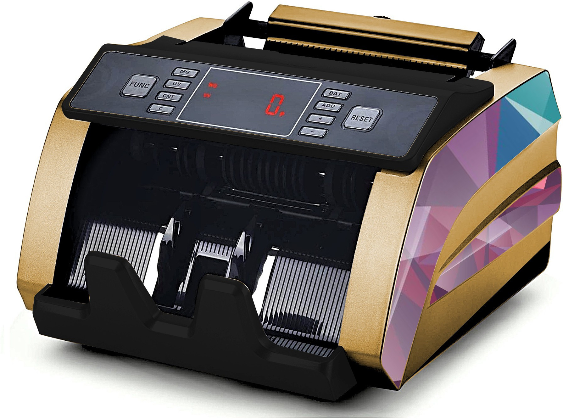 Drop2Kart Cash Counter - Automatic Bill Counting, LED Display, UV/MG Fake-Note Detection, After Sales Service Support Note Counting Machine image 1