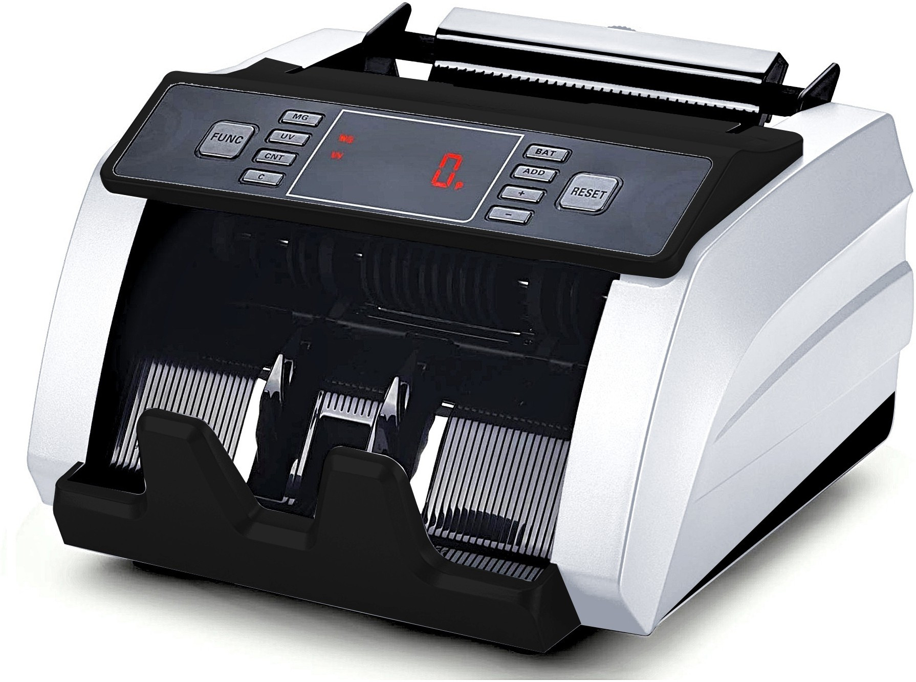 Drop2Kart Automatic Cash Counter - LED Display, Dual Heavy-Duty Motor, UV/MG Fake-Note Sensors, After Sales Service Support Note Counting Machine image 1