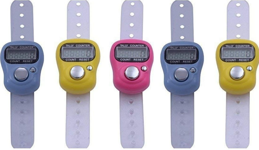 egoodz Tally 5-Digit Counter Hand Ring Counters Digital Tally Counter image 1