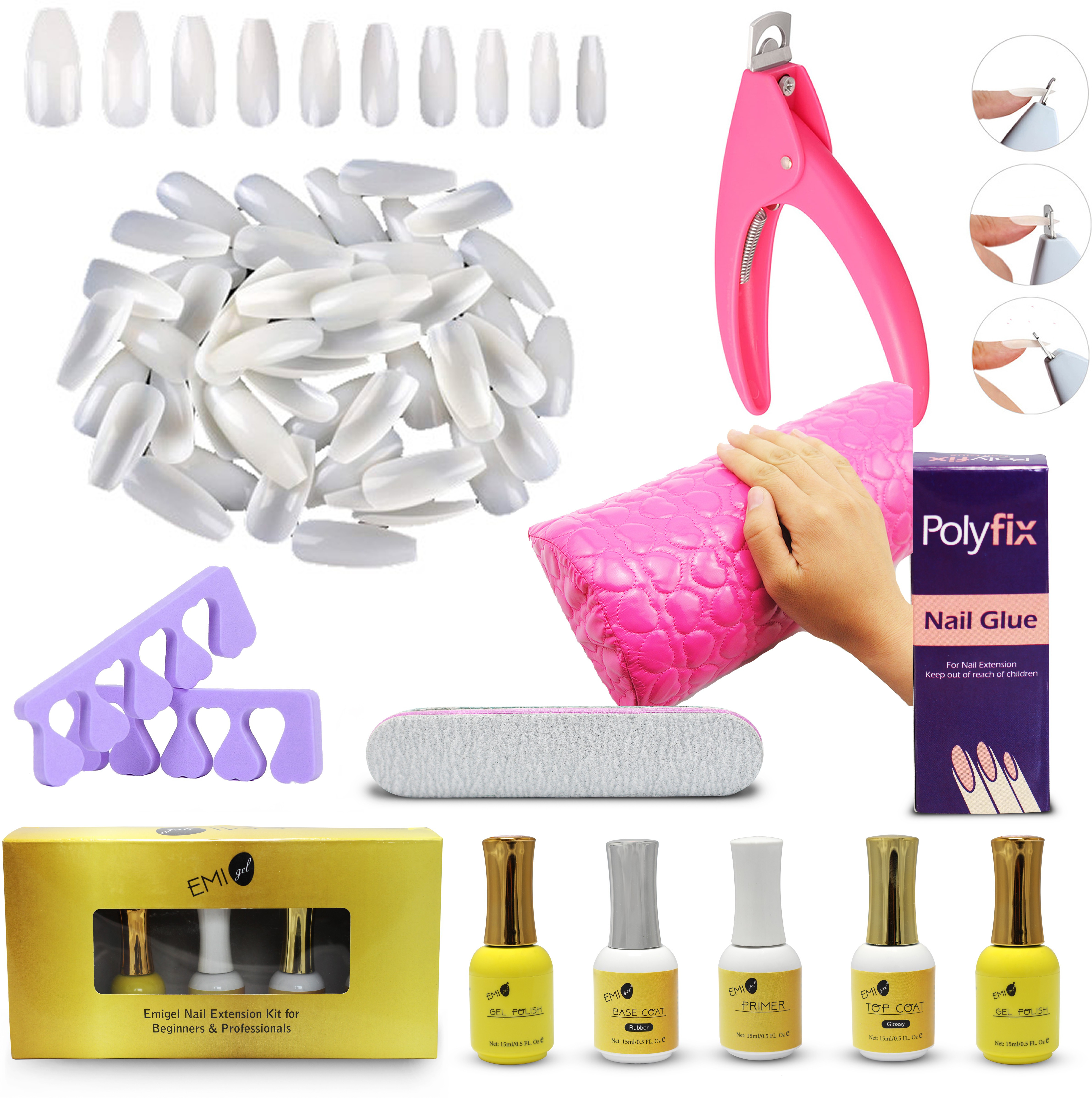 gleevia EMIGel Nail Extension Kit for Beginner image 1
