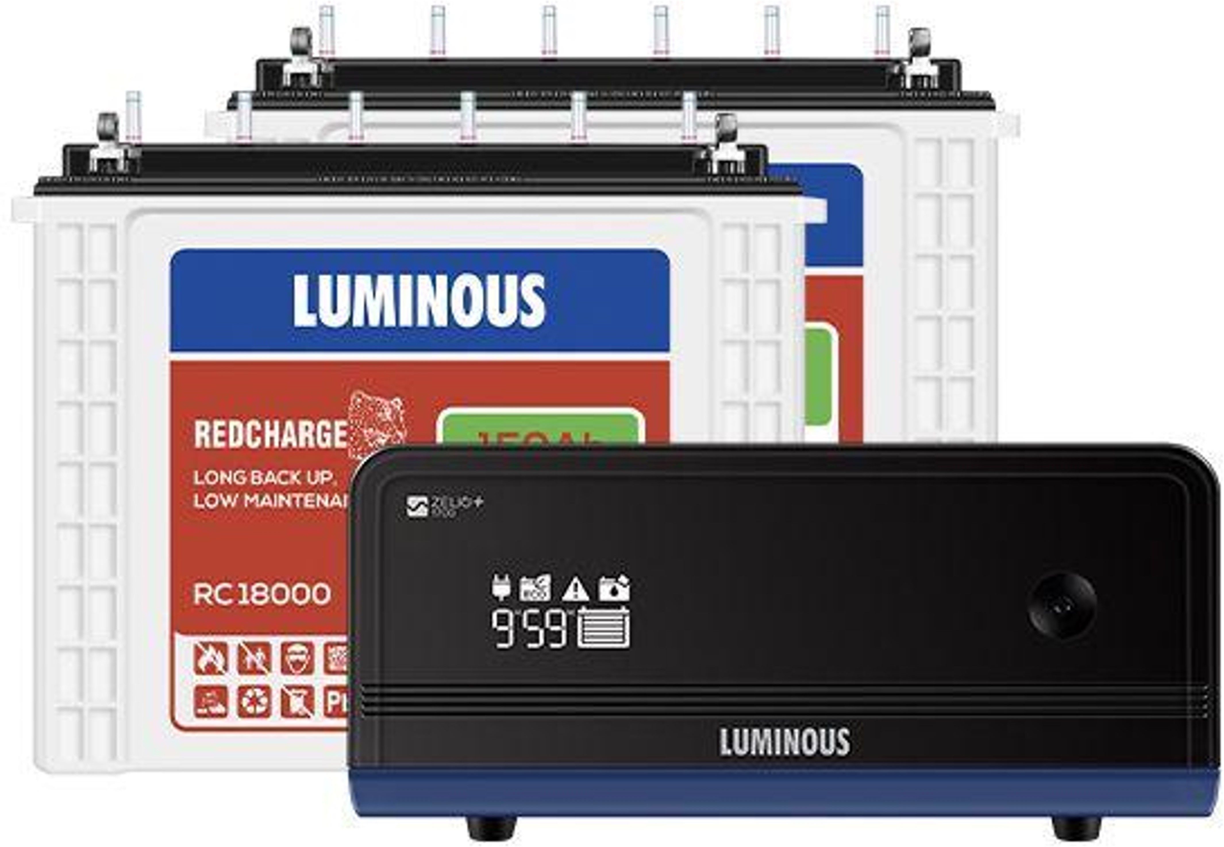 Zelio 1700 Inverter with 2 nos Red Charge 18000 150 Ah Tubular Battery Tubular Inverter Battery-image-23