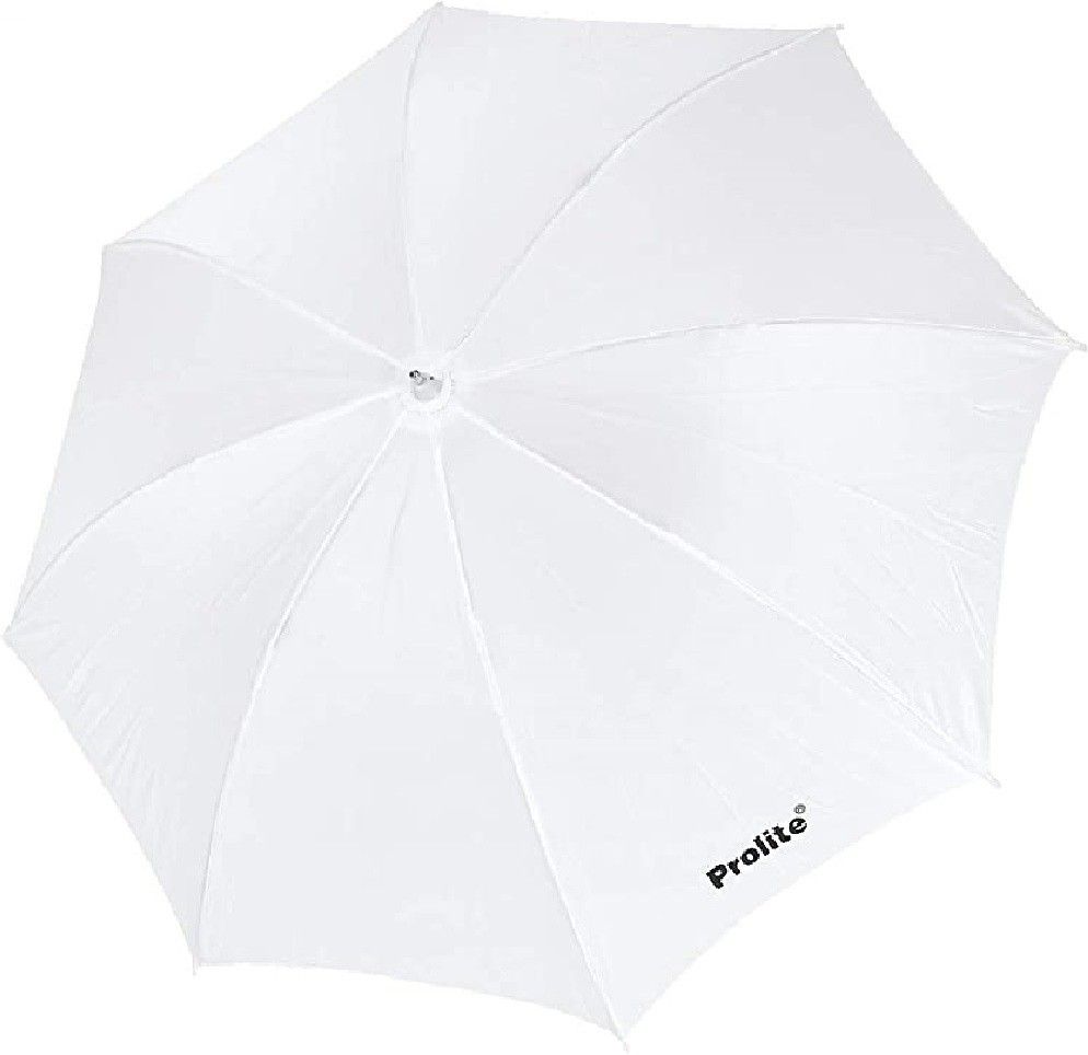 Prolite Studio Standard Umbrella Diffuser (18-inch) for Photography Speedlite Flash, Continuous Light (Sungun, Porta) Videography (Pack of 1) White Reflector Umbrella-image-4