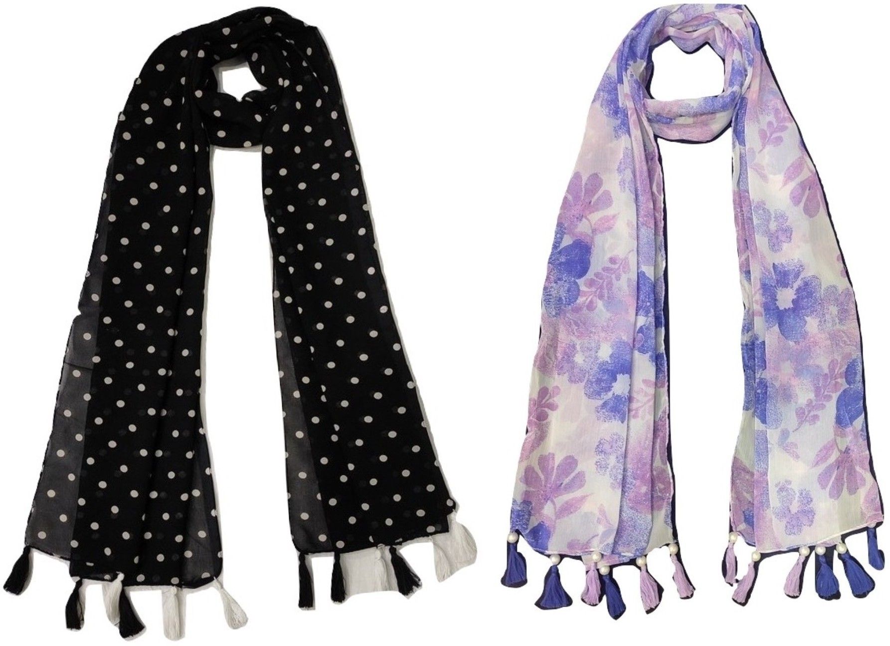 stolevilla Floral Print Chiffon Women Multicolor Scarf, Stole, Fancy Scarf-picture-19