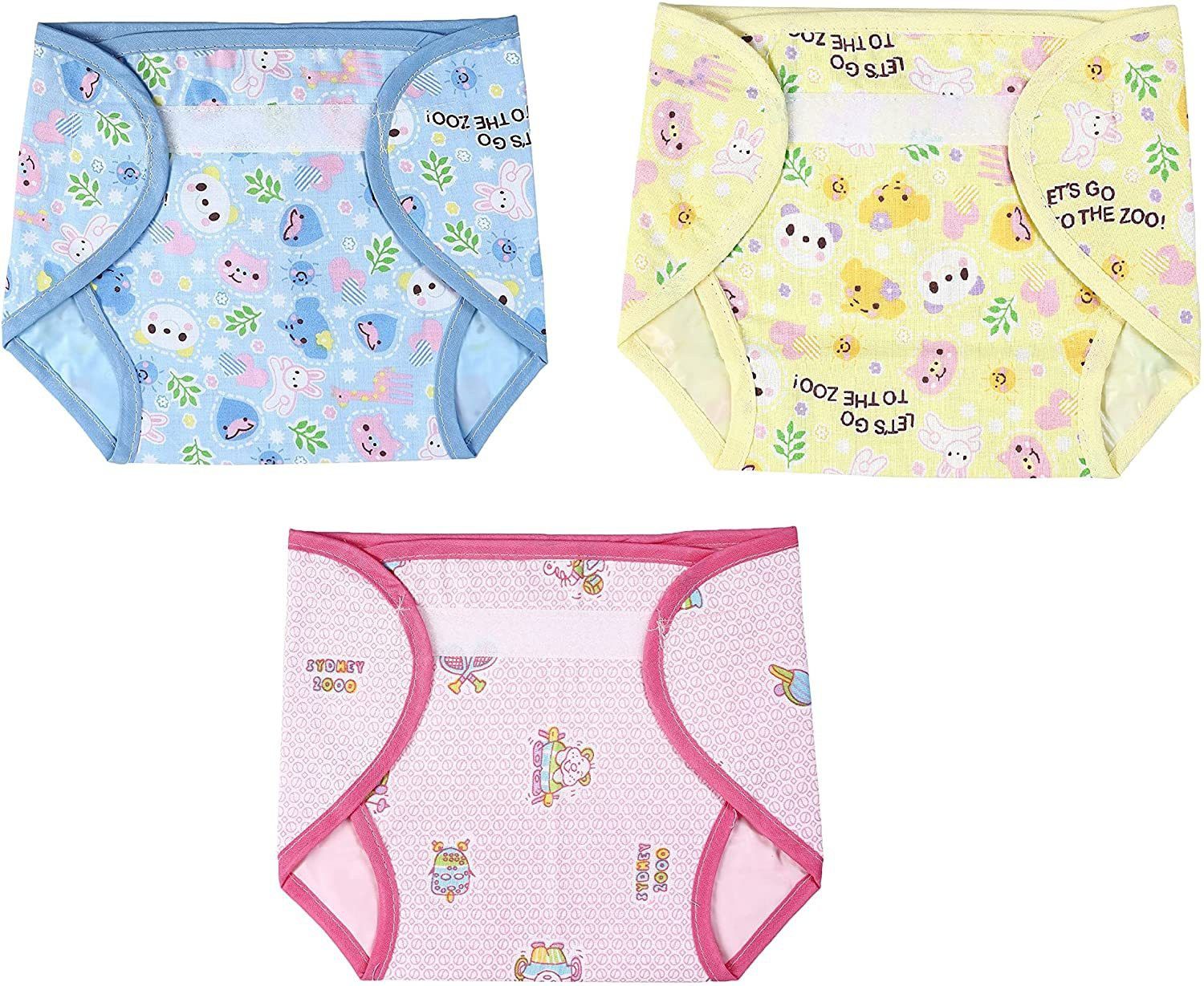 Outside Cotton Inside Plastic Nappy Set Of 3-image-14