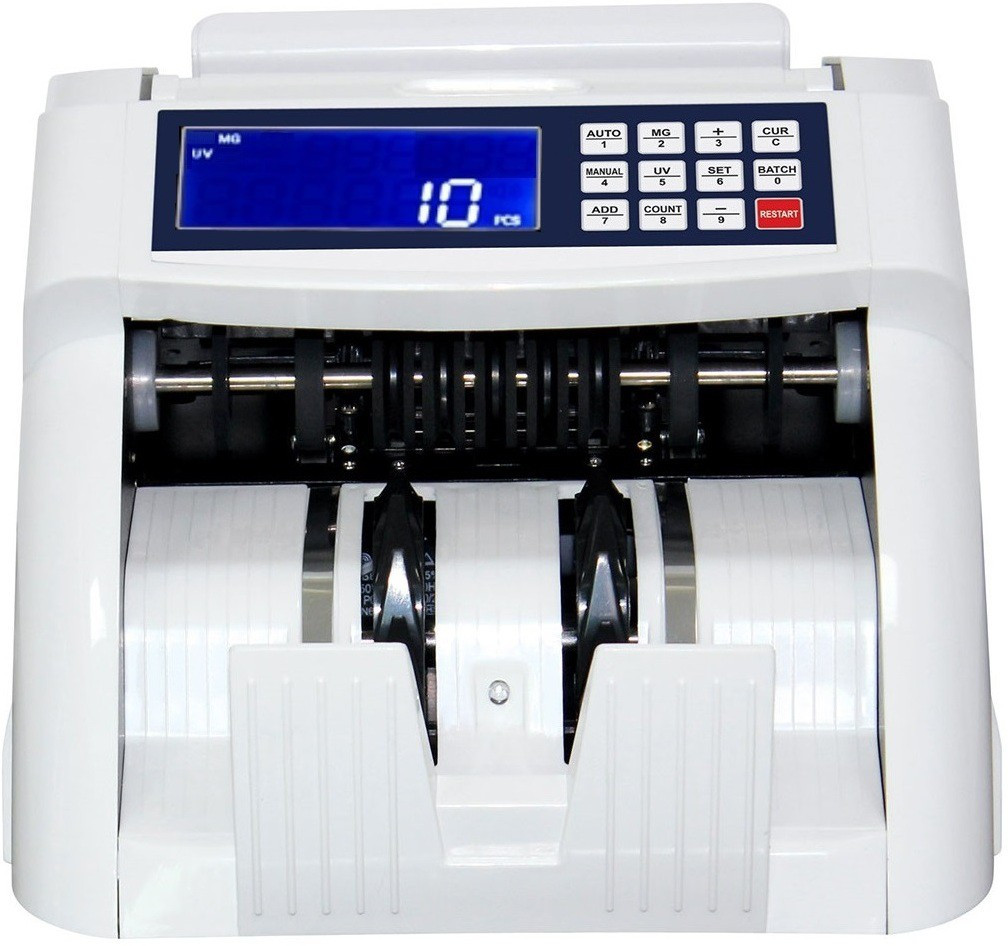 Drop2Kart Bank Grade Cash Counter - UV/MG Fakenote Detection, Counts all INR Bills, External LED Display, After Sales Service Support Note Counting Machine image 1