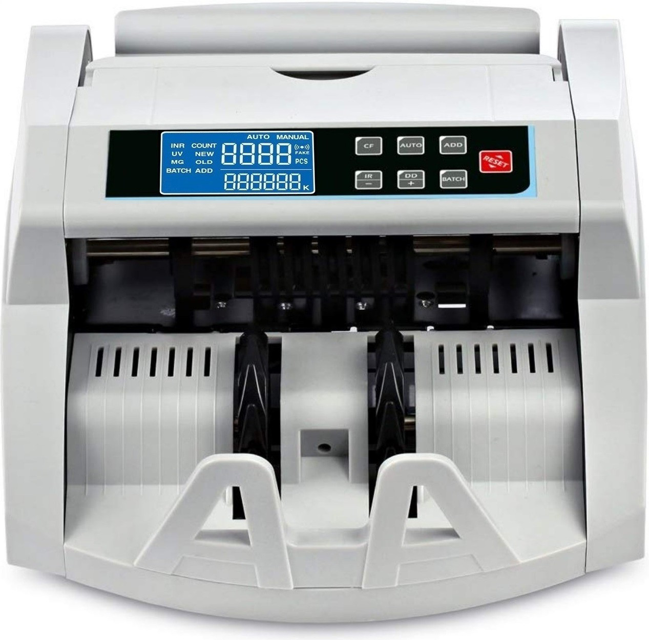 Drop2Kart Automatic Cash Counter - AccuCounts All INR Notes, LCD+LED Display, UV/MG FakeNote Sensors, After Sales Service Support Note Counting Machine image 1