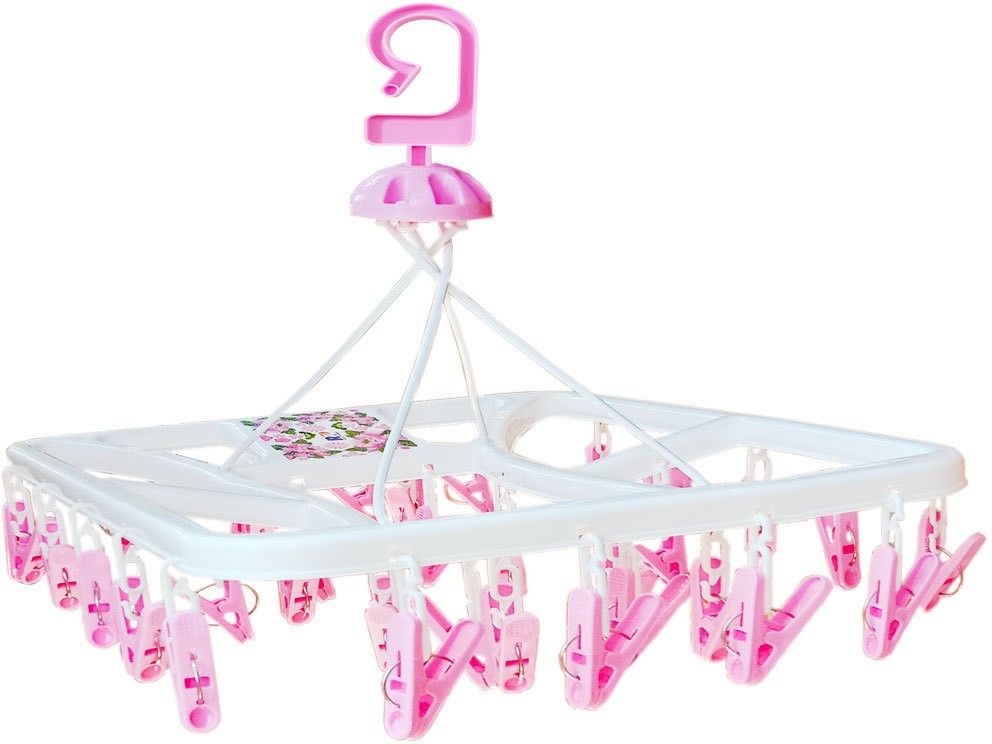 Hanger Laundry Clothesline Hanging Rack for Drying Clothing Regular Organizer Plastic Cloth Clips-image-37