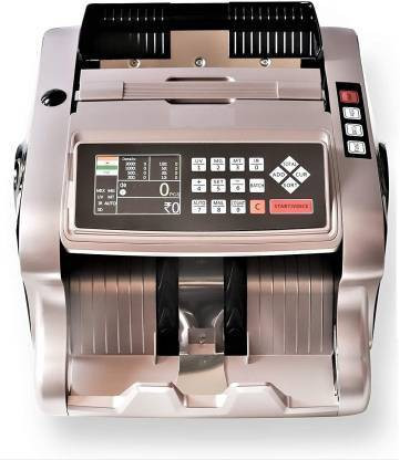 HANUTECH Heavy Duty Mix Value Note/Money Counting Machine With MG, UV, IR E- Color Sensor Fake Note Detection Note Counting Machine image 1