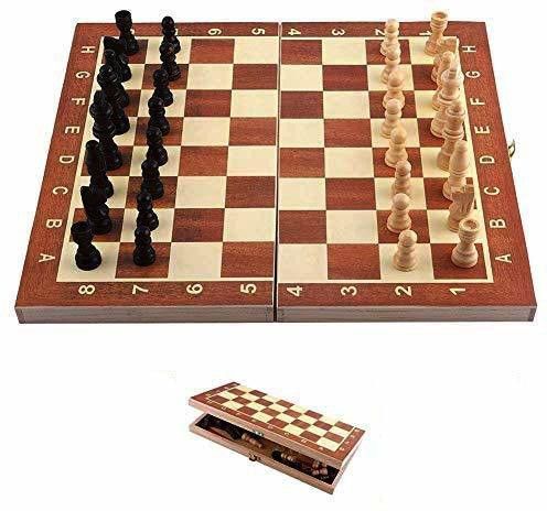 13"X13" Wooden Fold-able Chess Game | Storage For Wooden Chess Pawns (SS031) 3 cm Chess Board