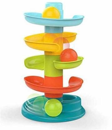 Multi Layer Ball Drop and Roll Swirling Tower for Baby and Toddler Development Educational Toys | Stack , Drop and Go Ball-image-32