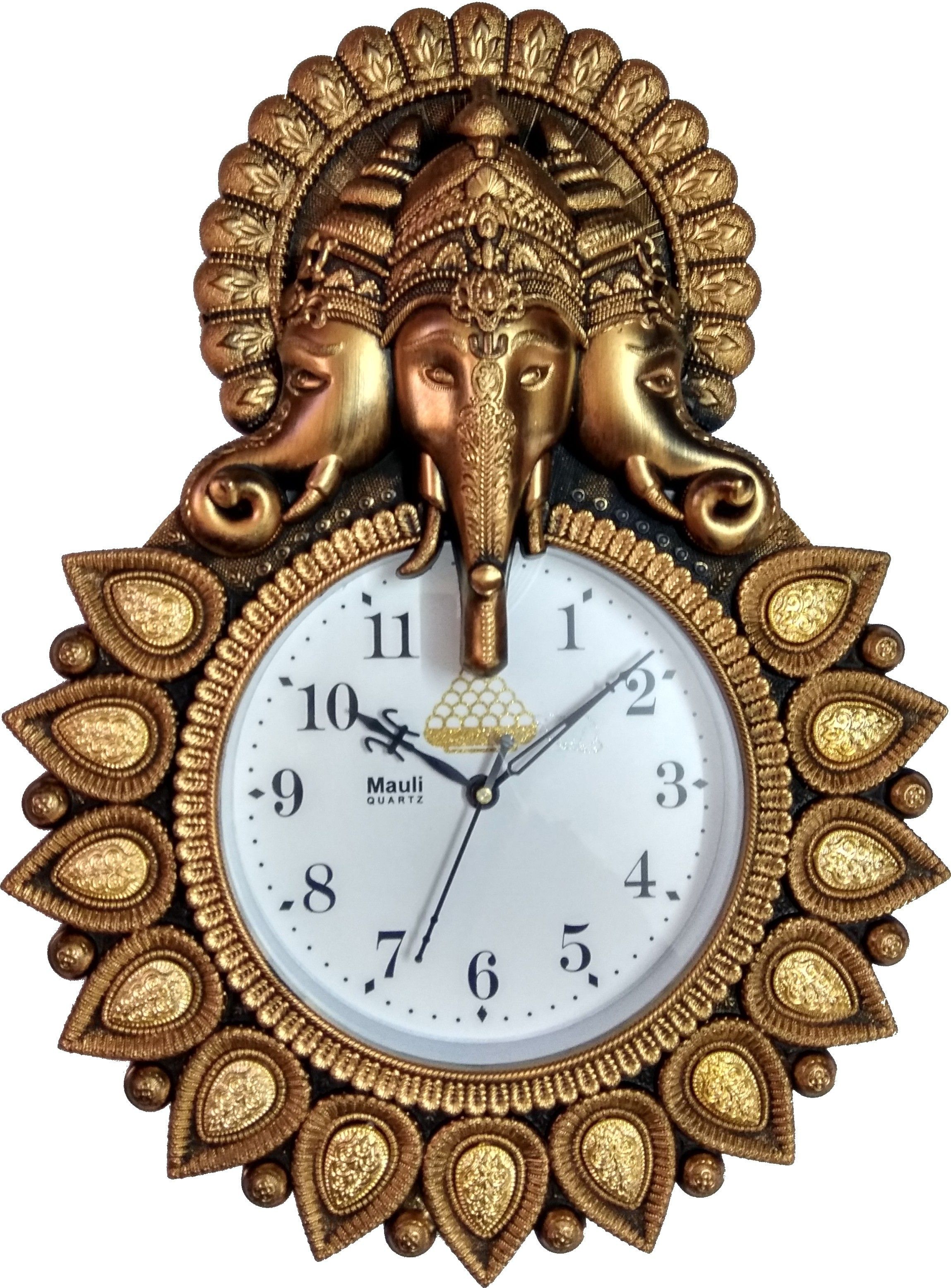 mauli Analog 33 cm X 24 cm Wall Clock-picture-10