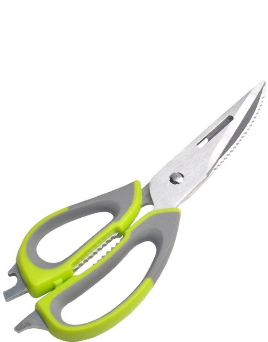 10 in 1 Mighty Shears Scissor Multipurpose Stainless Steel Scissor Best Shear Of Cooking Scissor Knife/Cutter/Peeler/Opener/Fish Scale Scraper/Slicer/Nutcracker Stainless Steel Stainless Steel All-Purpose Scissor-image-14