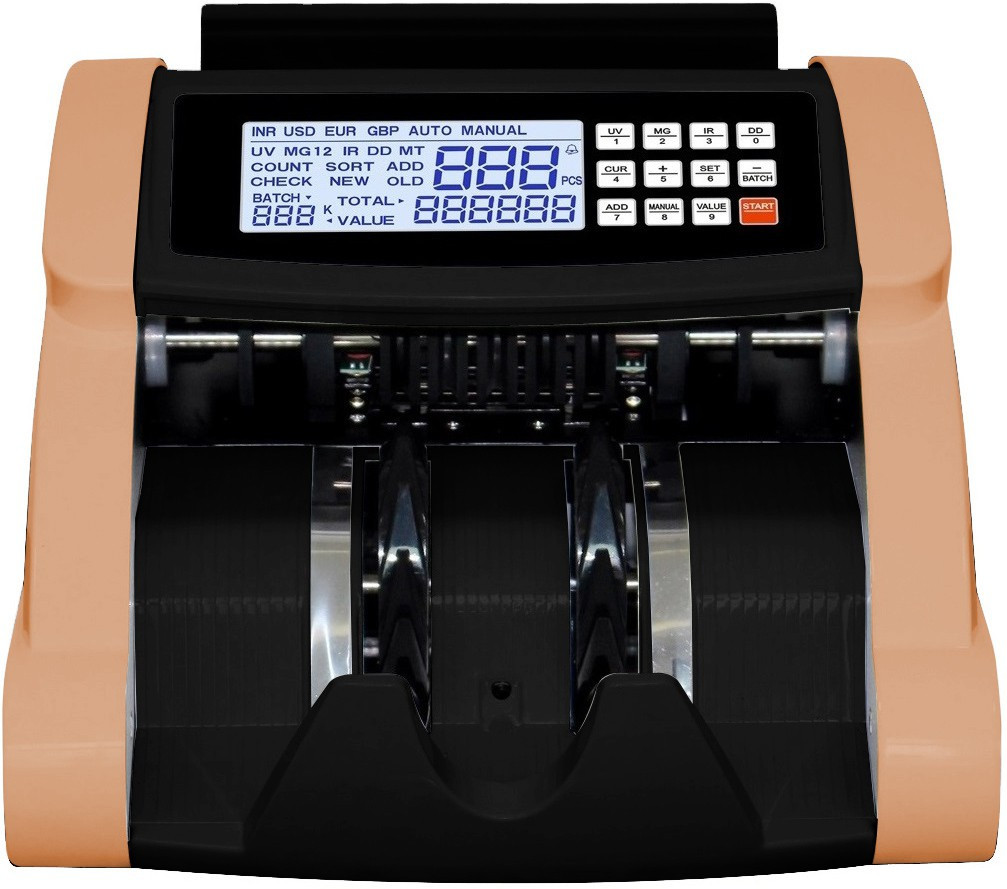 Drop2Kart Bill Counter - RGB LCD Display, UV/MG CMOS Sensors, Multiple Operation Modes, Fake-note Alarm, After Sales Service Support Note Counting Machine image 1