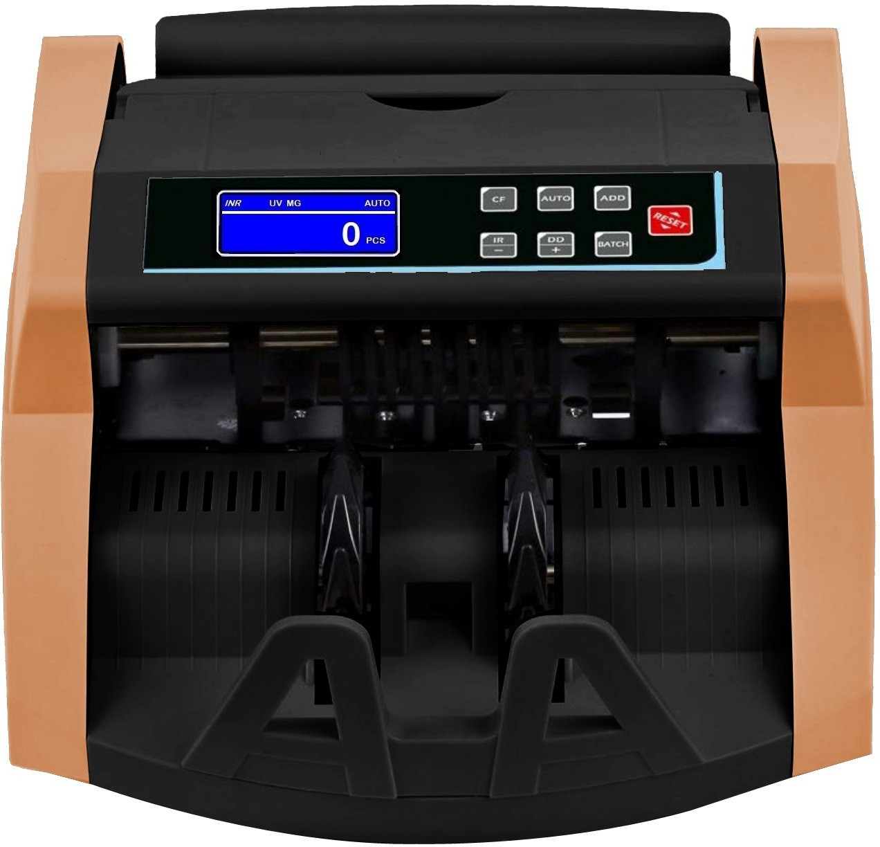 Drop2Kart Bill Counter - UV/MG Japanese Sensors, LCD+LED Display, Dual Motor, Counts All INR Currency with After Sales Service Support Note Counting Machine image 1
