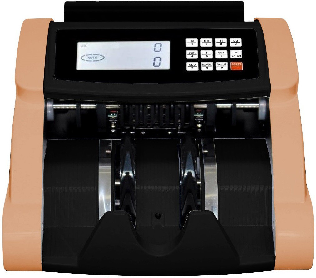 Drop2Kart LCD Cash Counter with Dual Heavy-Duty Motor, UV/MG Sensors, Counts All INR Notes, LED External Display, Fake-Note Alarm Note Counting Machine image 1